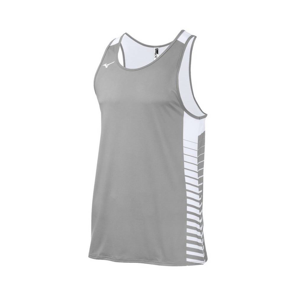 Mens Mizuno Team Tank Top Grey Philippines (JXLQKG486)